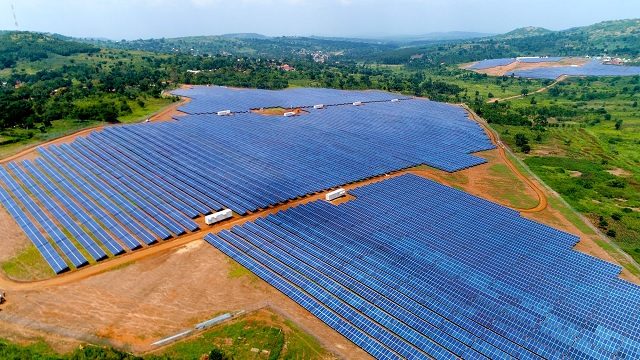 Ground-mounted solar plant in Gomba